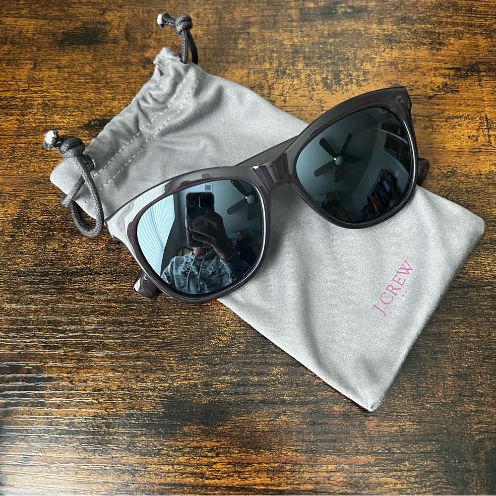 J Crew Grey Thick Unisex Sunglasses